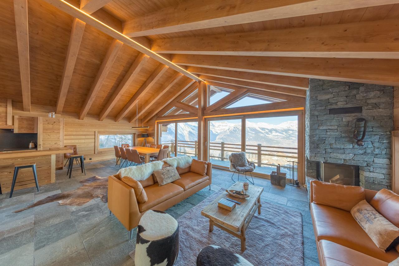 Oak Tree Chalet - On The Ski Slope - Luxury! Nendaz Extérieur photo